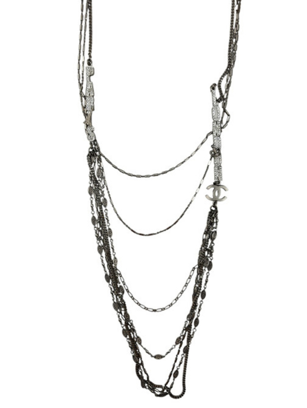 Chanel CC "Paris London" Multistrand Necklace from the 2008 collection